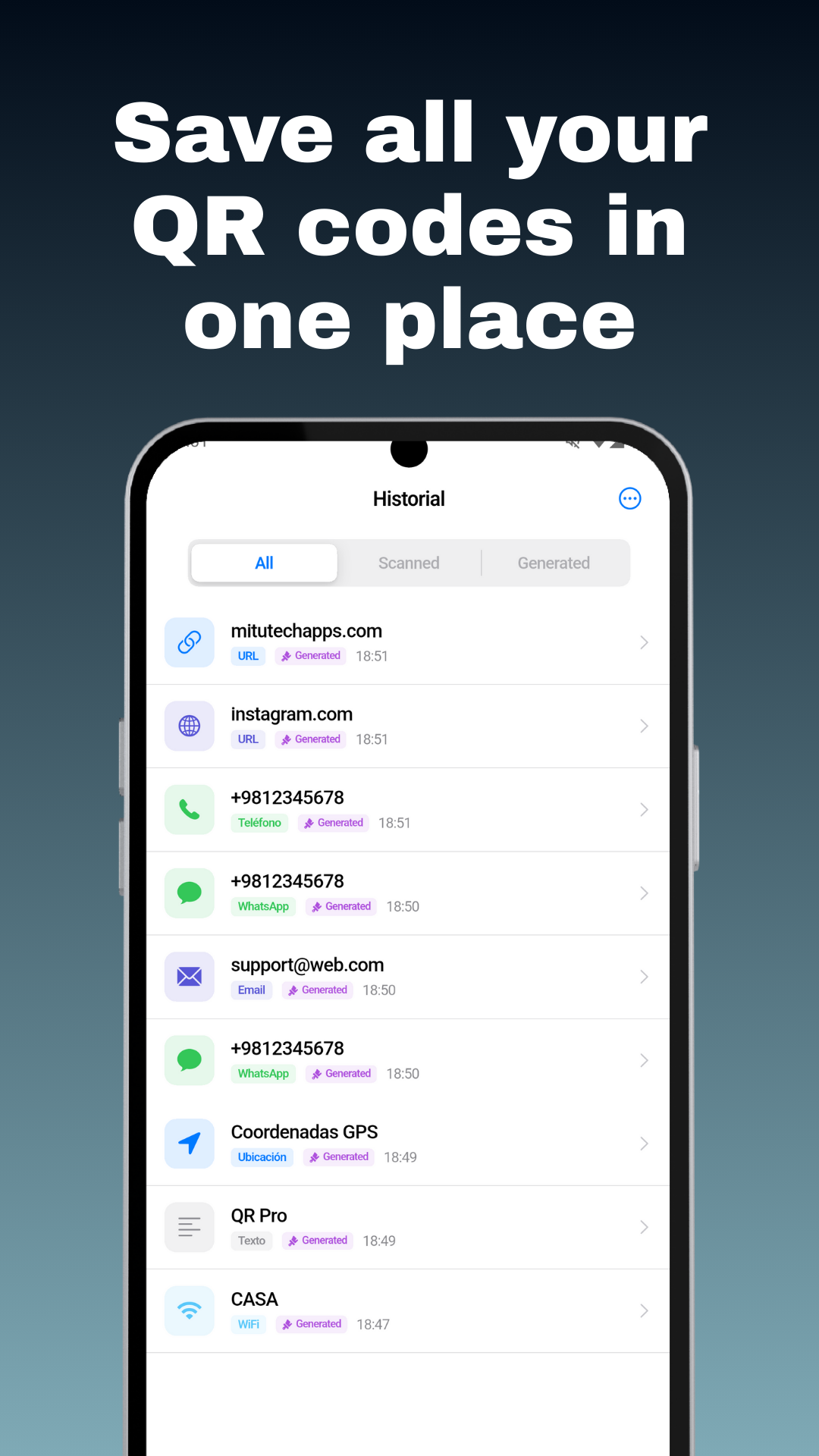 QR Pro - Configuración